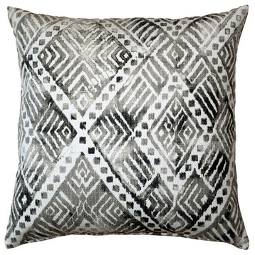 Pillow Decor - Tangga Gray Throw Pillow 20X20