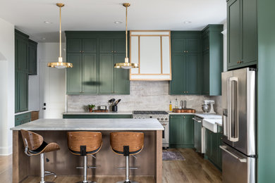 Inspiration for a transitional kitchen remodel in Atlanta