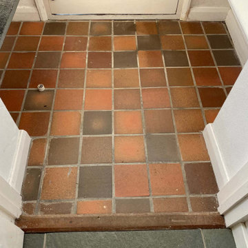 Semi Riven Green Slate Floor in Keswick