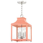 Mitzi by Hudson Valley Lighting - Leigh 4-Light Small Pendant, Polished Nickel & Pink Finish, Clear Glass Panel - We get it. Everyone deserves to enjoy the benefits of good design in their home, and now everyone can. Meet Mitzi. Inspired by the founder of Hudson Valley Lighting's grandmother, a painter and master antique-finder, Mitzi mixes classic with contemporary, sacrificing no quality along the way. Designed with thoughtful simplicity, each fixture embodies form and function in perfect harmony. Less clutter and more creativity, Mitzi is attainable high design.