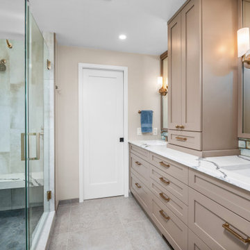 Serenity in Stone: A luxe Bathroom Transformation
