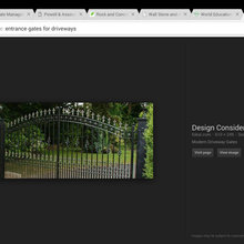 main gated entrance to property