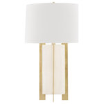 Hudson Valley - Coram 1 Light Table Lamp - CS/Aged Brass - *Style: Art Deco, Transitional, Modern