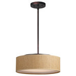 Maxim Lighting - Prime 16"W LED Pendant - This collection of LED drum fixtures feature many options of fabric shades with an internal acrylic diffuser which twist locks into place. The result is a crisp clean look without any exposed screws or knobs. Whether you are looking for residential or commercial, there is sure to be a combination for your application.