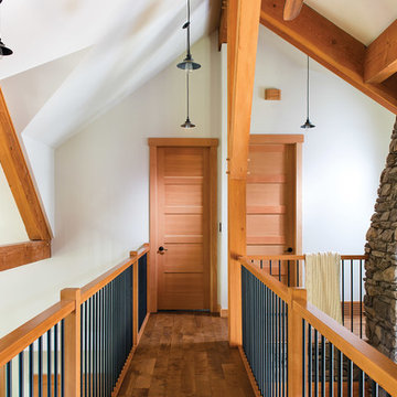 Timber Home Catwalk Span Entire Space
