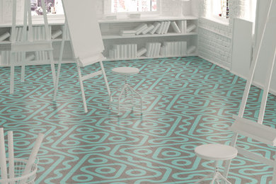 Roll, encaustic cement tiles designed by Dsignio for Harmony by Peronda