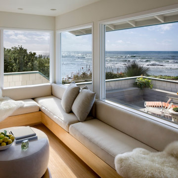 Seating Alcove Overlooking Waterfront Deck