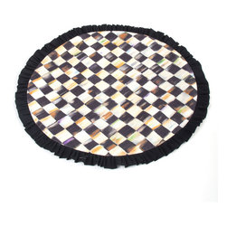Courtly Check Round Placemat | MacKenzie-Childs - Placemats