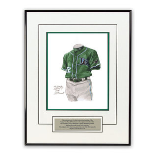 MLB Tampa Bay Rays 2005 uniform original art – Heritage Sports Art