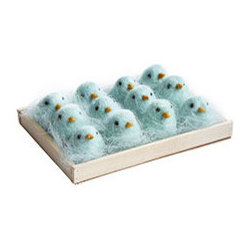DOZEN BLUE CHICKS - Holiday Decorations