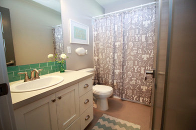 Inspiration for a craftsman bathroom remodel in Boise