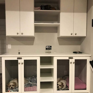 Built in dog crates