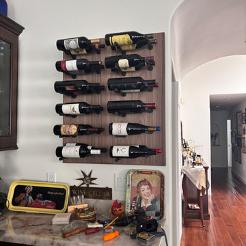 adding wine bar area in progress