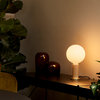 Oak Knuckle Table Lamp With Sphere IV US