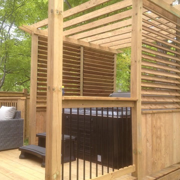Self Cleaning Hot Tub Under A Wood Pergola - Whitby