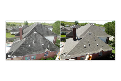 Roof Cleaning Before and Afters