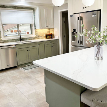 Green & Cream Serene House Remodel
