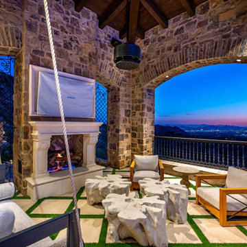 Covered Outdoor Lounge with Panoramic Views