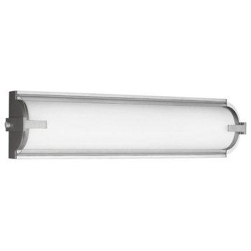 20 inch 33W 2 LED Small Bathroom Light Fixture-Satin Aluminum Finish-LED