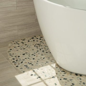A Modern Spa Like Master Bathroom in McLean VA
