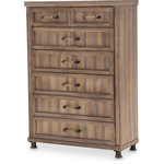 AICO/Michael Amini - AICO Michael Amini Kathy Ireland Crossings 6 Drawer Chest - Arrange your bedroom as you want! The Crossings Chest meets your bedroom needs with spacious storage, a cedar lined drawer, and a perfect place to add your newest rustic accents.