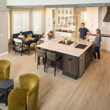 Bleached red oak in Castle Pines