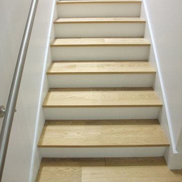 Custom Hardwood Flooring on Staircases