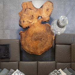 Huge Black Poplar slice coffee table - Coffee Tables & Side Tables