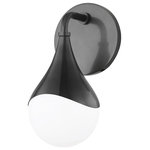 Mitzi by Hudson Valley Lighting - Ariana 1-Light LED Bath Bracket, Old Bronze, Opal Glossy Glass - Features: