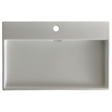 Urban 70 Ceramic Sink 27.6", With Faucet Hole