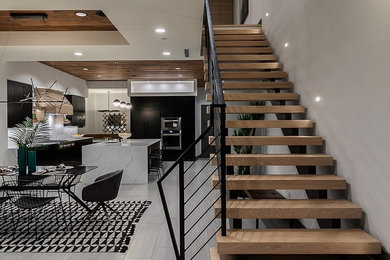 Large trendy home design photo in Orange County