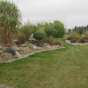 Un jardin familial contemporain