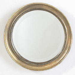 Round Beaded Mirror - Wall Mirrors