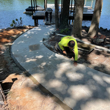 MARY ARDREY CIRCLE PROJECT - TRAVERTINE WALKWAY