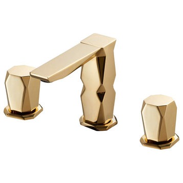 Ikon 3-Hole Luxury Bathroom Faucet, Without pop-up drain