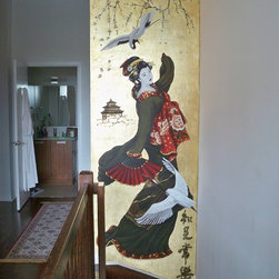 Gold Leaf Geisha Mural - Products