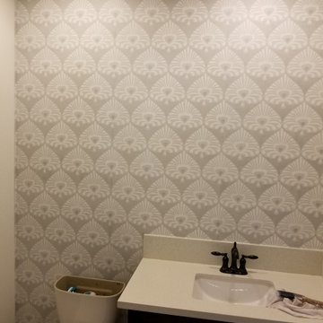 Las Vegas Cork Metallic Wallpaper Installation Summerlin