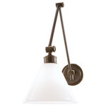 Hudson Valley - Hudson Valley Exeter 1-Light Wall Sconce in Old Bronze - Finish: Old Bronze