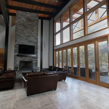 Luxury Timber Frame Home on the River in Montana