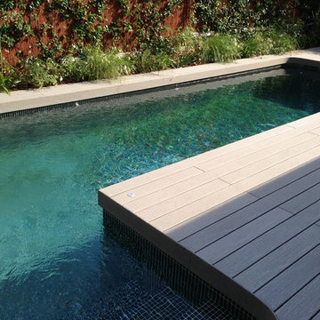 Jardín, piscina y cubierta para cliente particular en El Encinar de los Reyes.