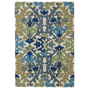 Weave & Wander Omari Rug, Chartreuse, 8'x11'