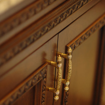 Carved Wood Highly Detailed Traditional Ornate Kitchen