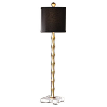 Uttermost 29585-1 Quindici 1 light Buffet Table Lamp - Antique Gold Bronze