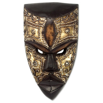 Mbara Hunter African Wood Mask, Ghana