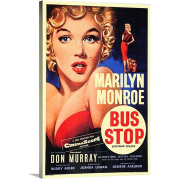 "Bus Stop (1956)" Wrapped Canvas Art Print, 24"x36"x1.5"