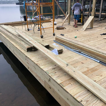 Lakeside Dock, Deck, Retaining walls