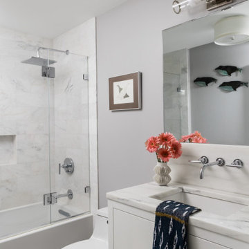 Traditional Modern Full and Half Bathrooms