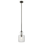 Kichler - Pendant 1-Light, Olde Bronze - Inspired by antique, vintage perfume bottles, this 1 light Riviera pendant in Olde Bronze is the perfect touch of retro design. Use alone or in clusters to make a decorative statement. The clear fluted glass removes easily for cleaning.