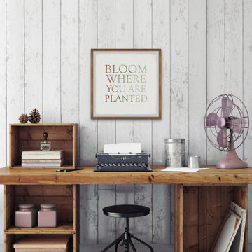 "Bloom Where You Are Planted II" Framed Painting Print