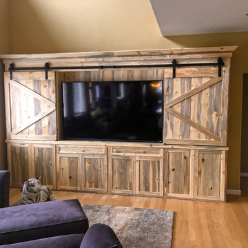 Beetle Kill Pine Entertainment Center